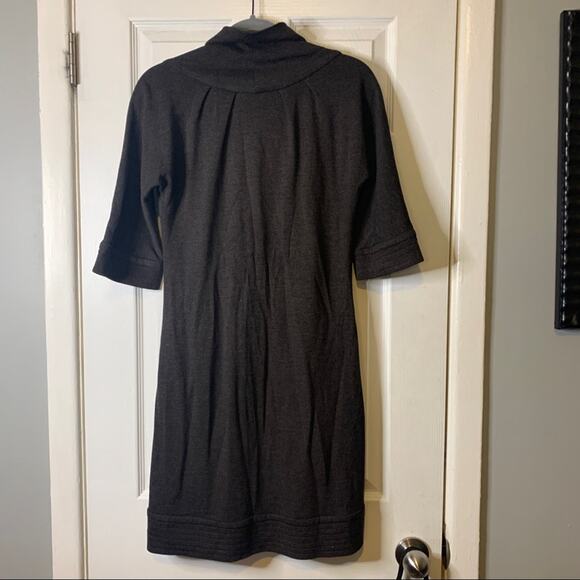 Yigal Azrouel Gray Wool Blend Cowl Neck Dress 2 - Picture 10 of 13